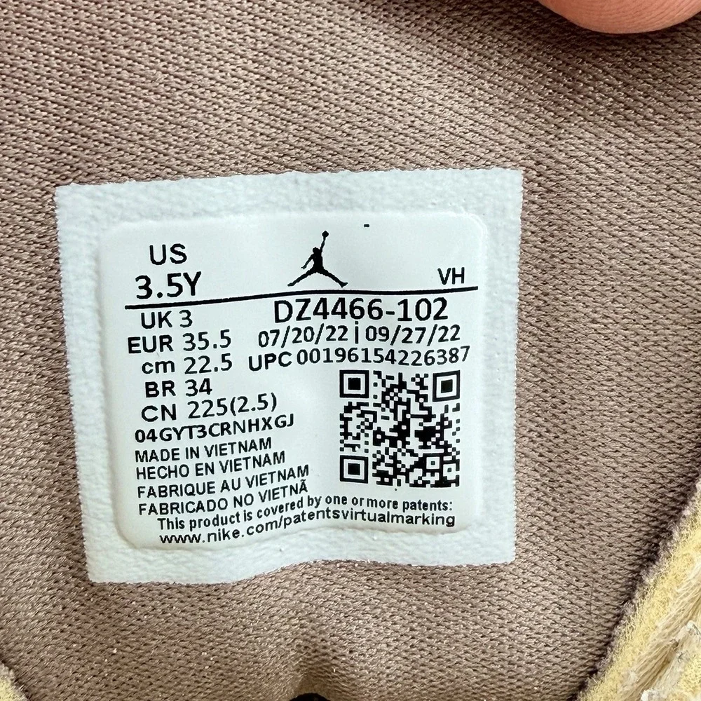Nike Air Jordan 1 Mid Craft Taupe‎ Haze Gold GS Youth DZ4466-102 Size 3.5Y